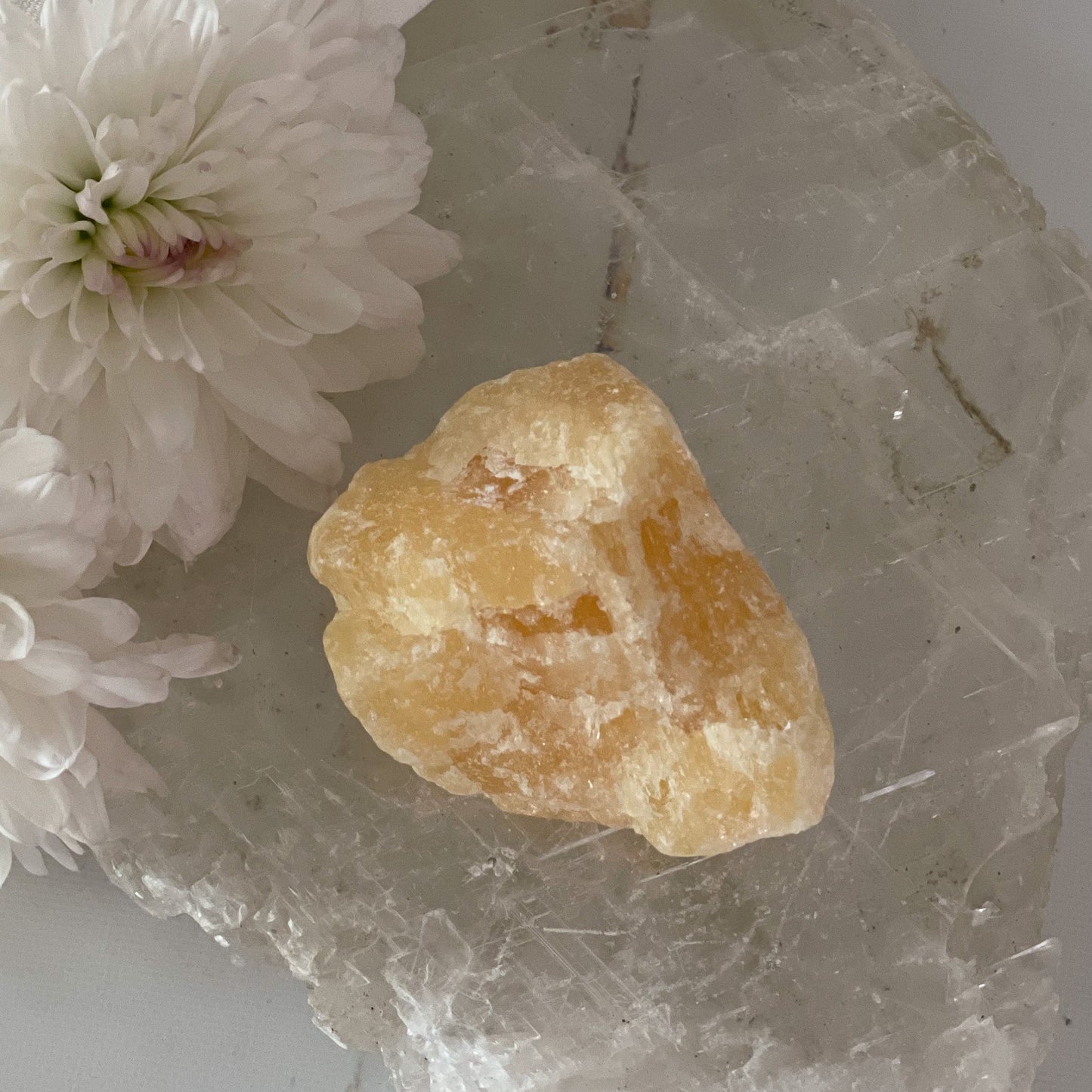 Raw Yellow Calcite #364-Happily Zen