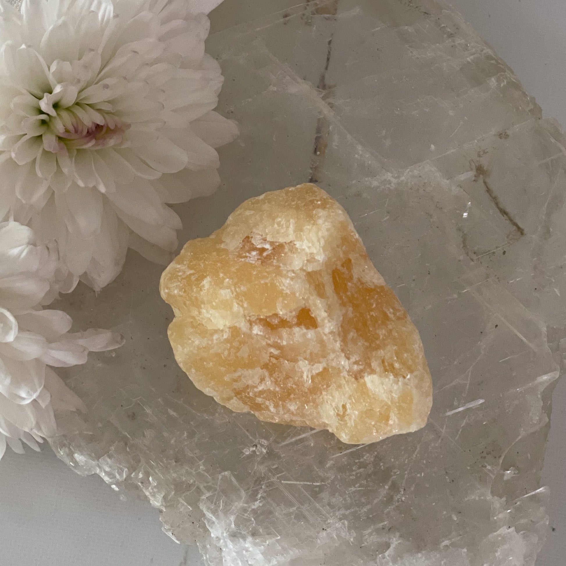 Raw Yellow Calcite #364-Happily Zen