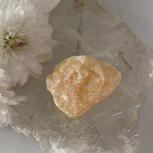 Raw Yellow Calcite #364-Happily Zen