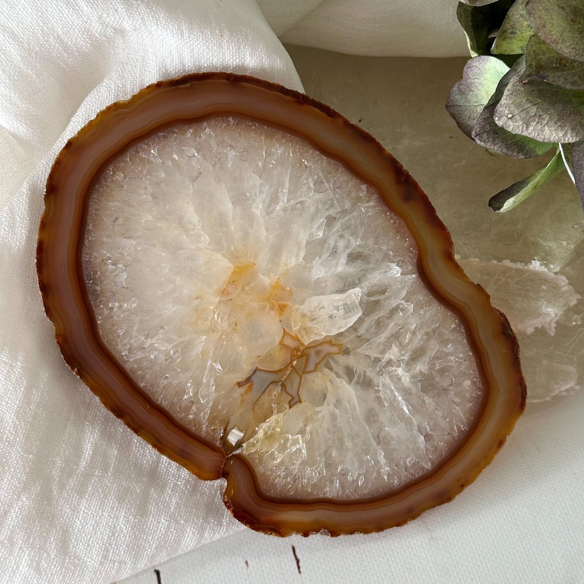 Red Agate Slice #899-Happily Zen