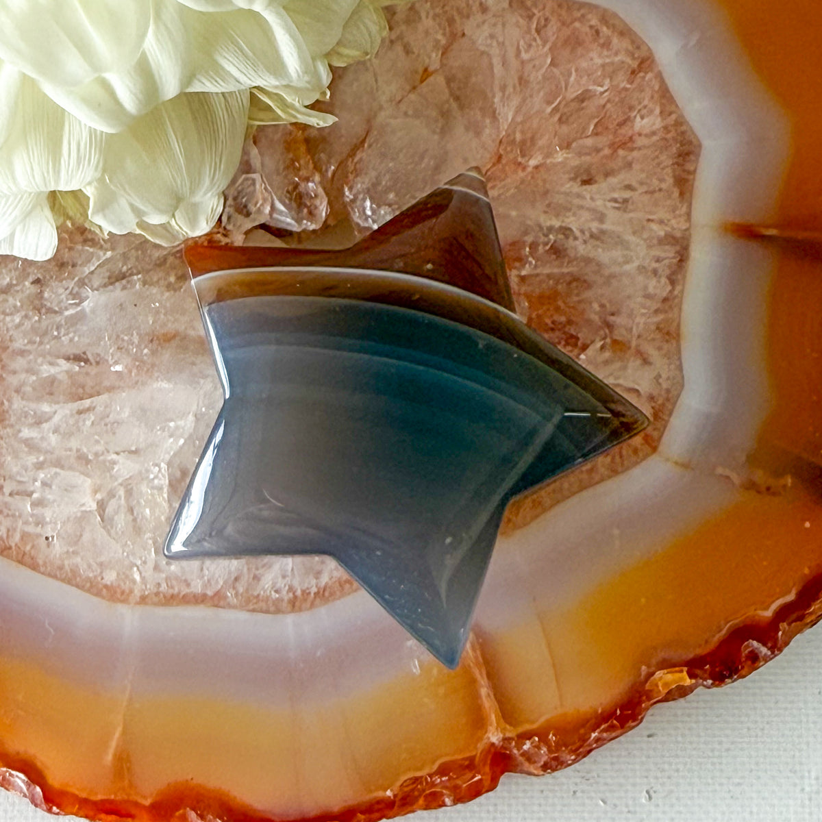 Red Agate Star #1193-Happily Zen