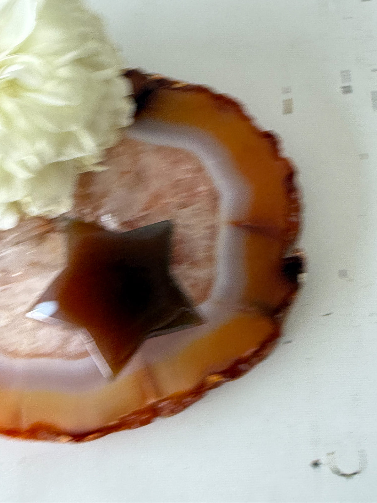 Red Agate Star #1195-Happily Zen