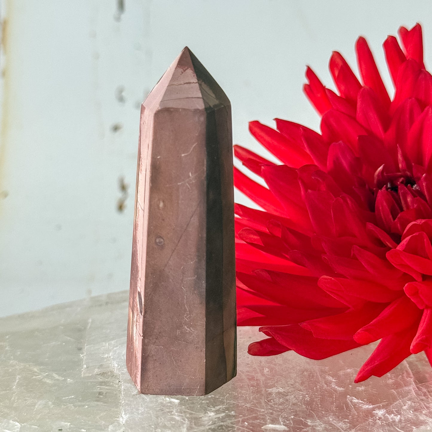 Red Jasper Tower #1280-Happily Zen
