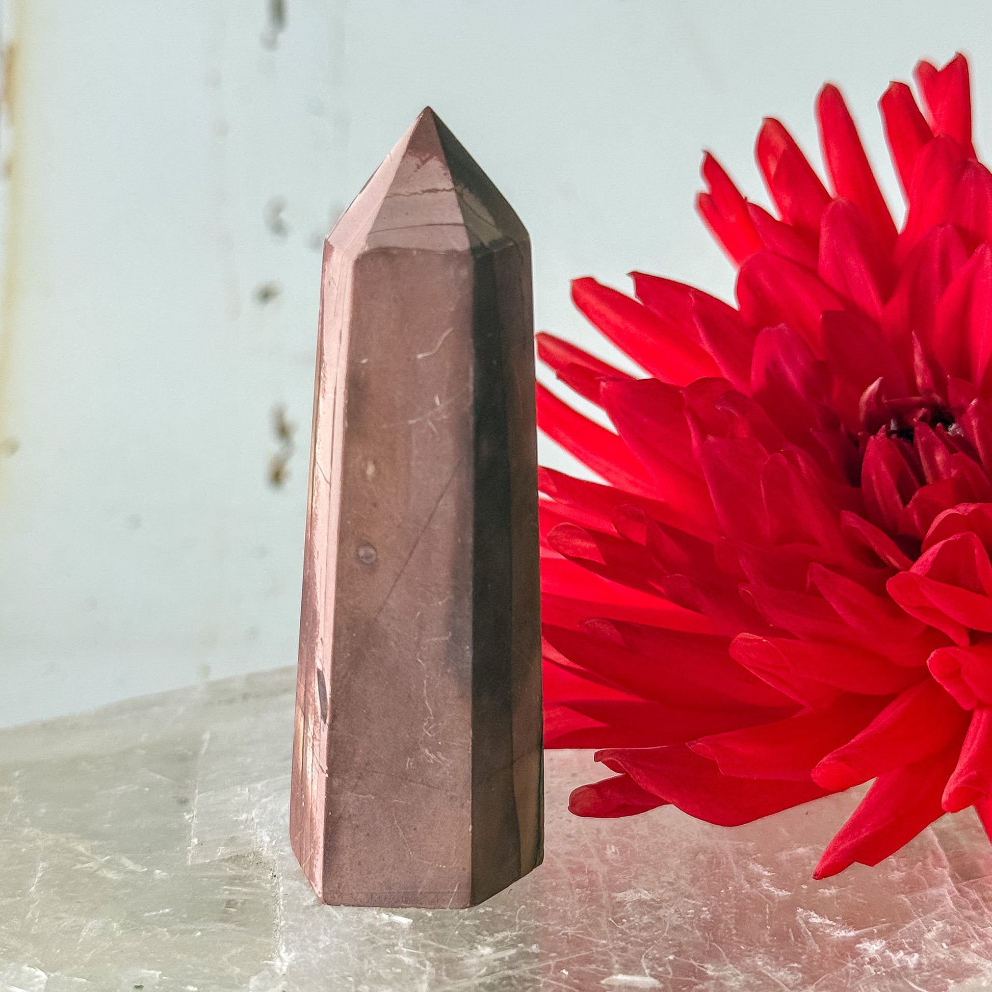 Red Jasper Tower #1280-Happily Zen