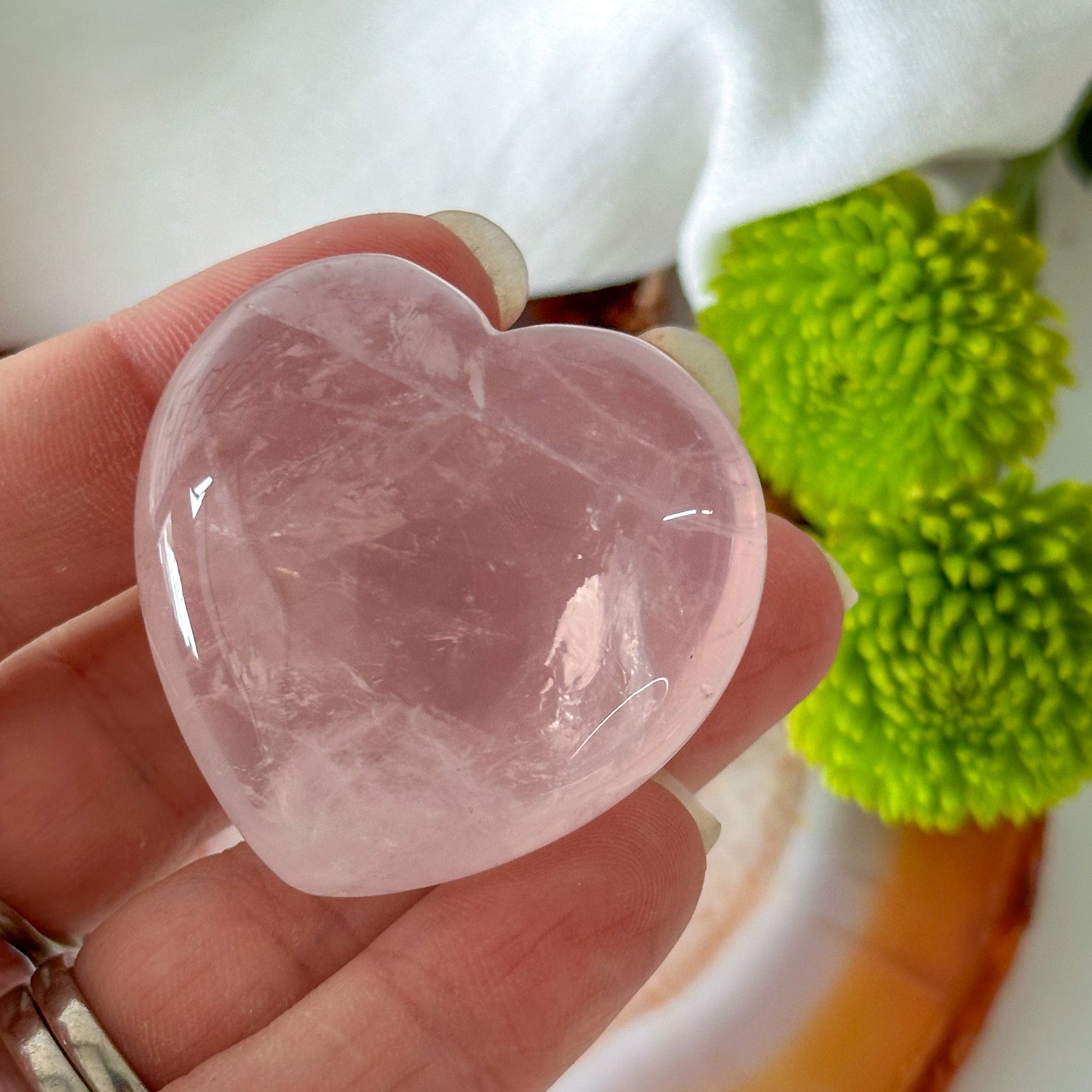 Rose Quartz Heart #817-Happily Zen