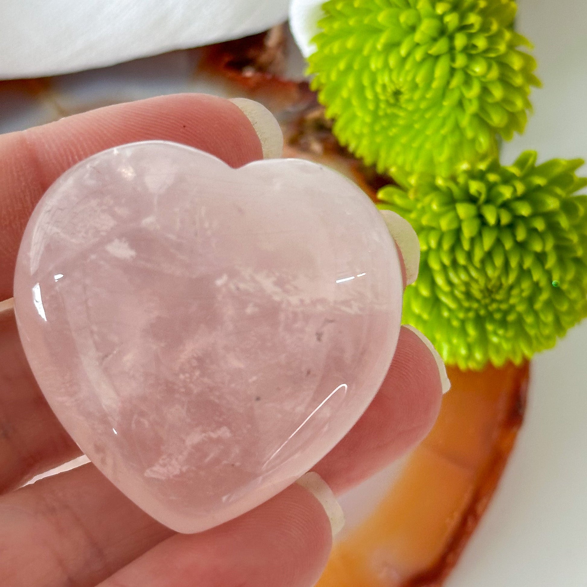 Rose Quartz Heart #819-Happily Zen