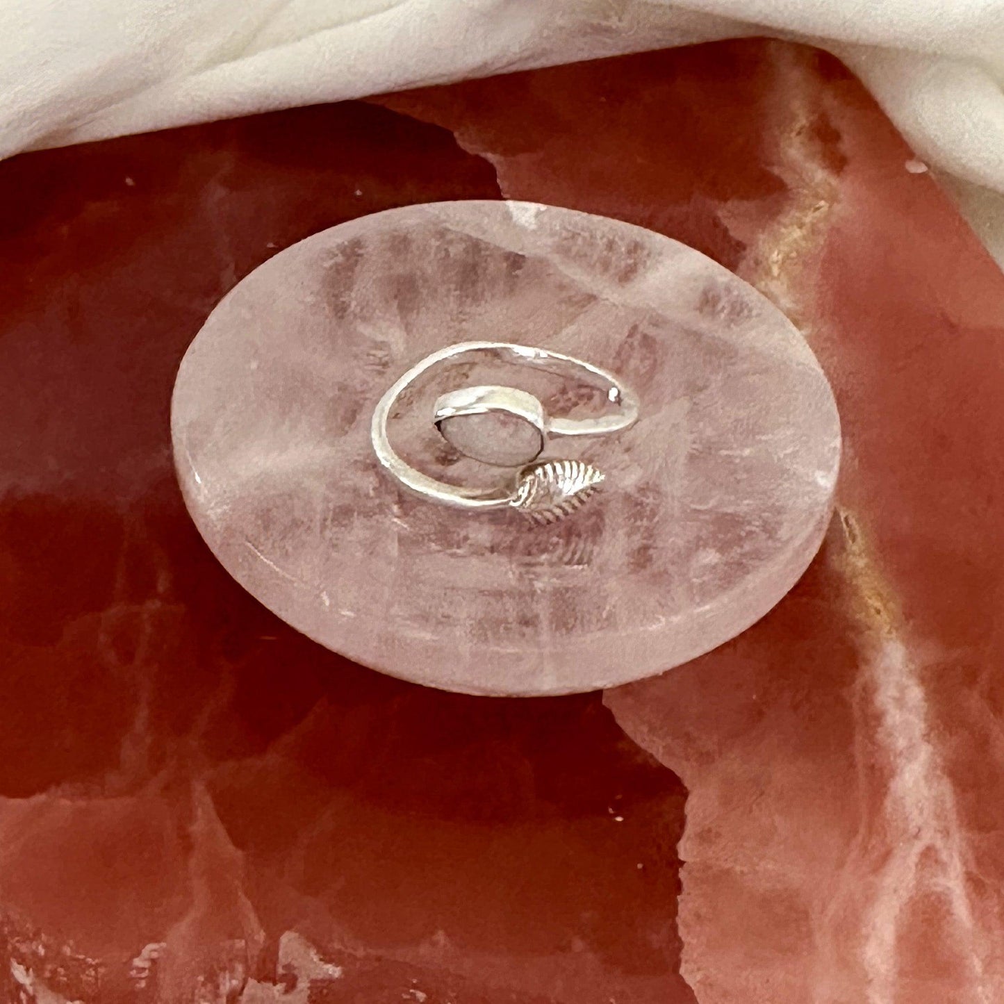 Rose Quartz mini dish #644-Happily Zen