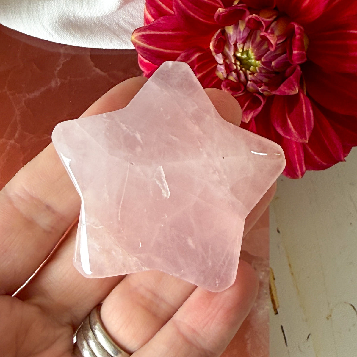 Rose Quartz Star #1116-Happily Zen