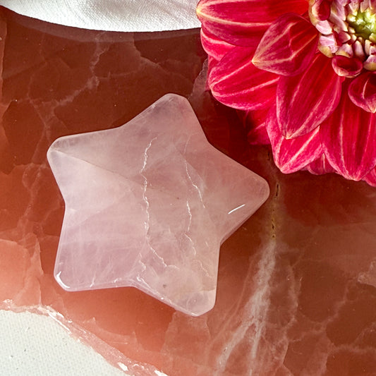 Rose Quartz Star #1116-Happily Zen
