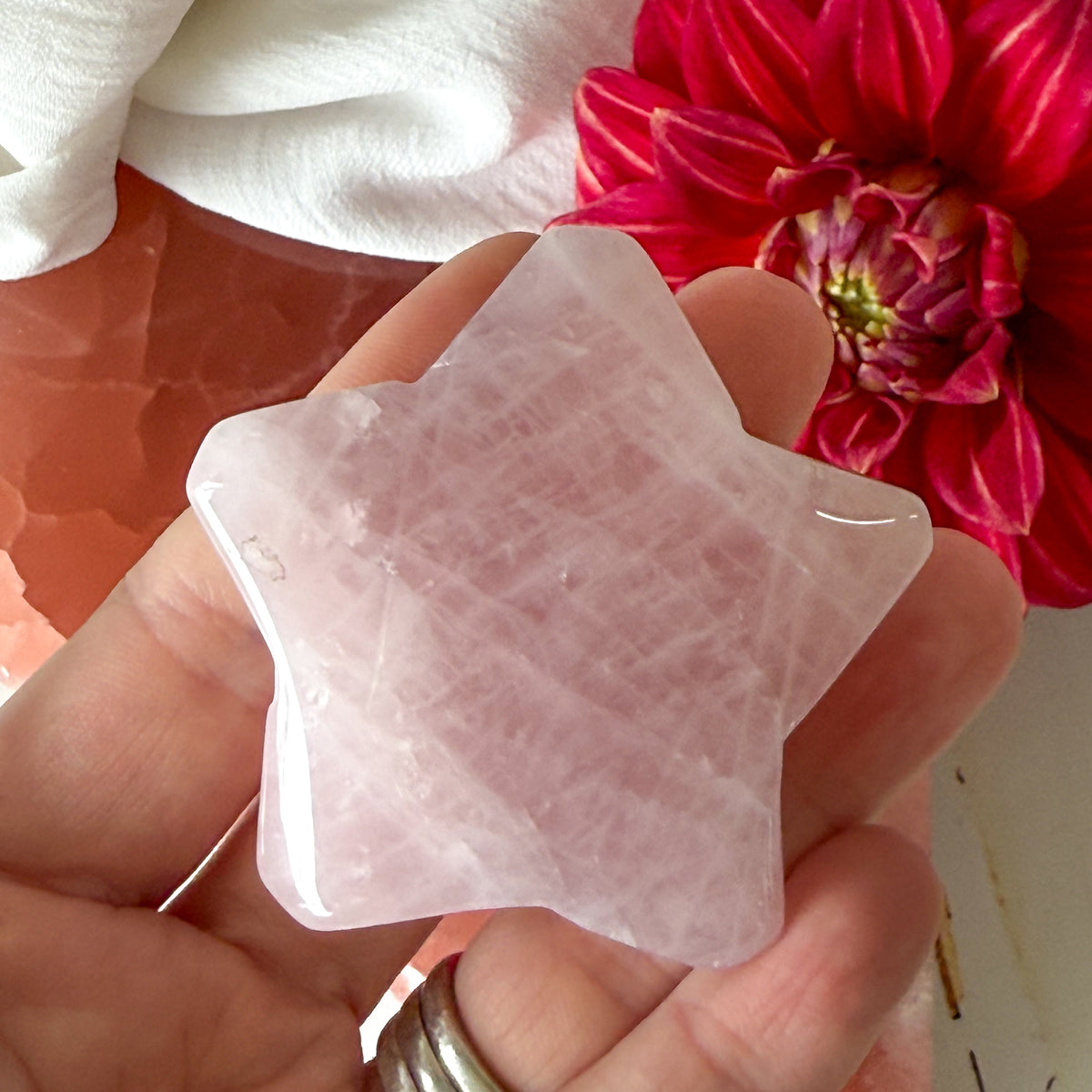 Rose Quartz Star #1117-Happily Zen