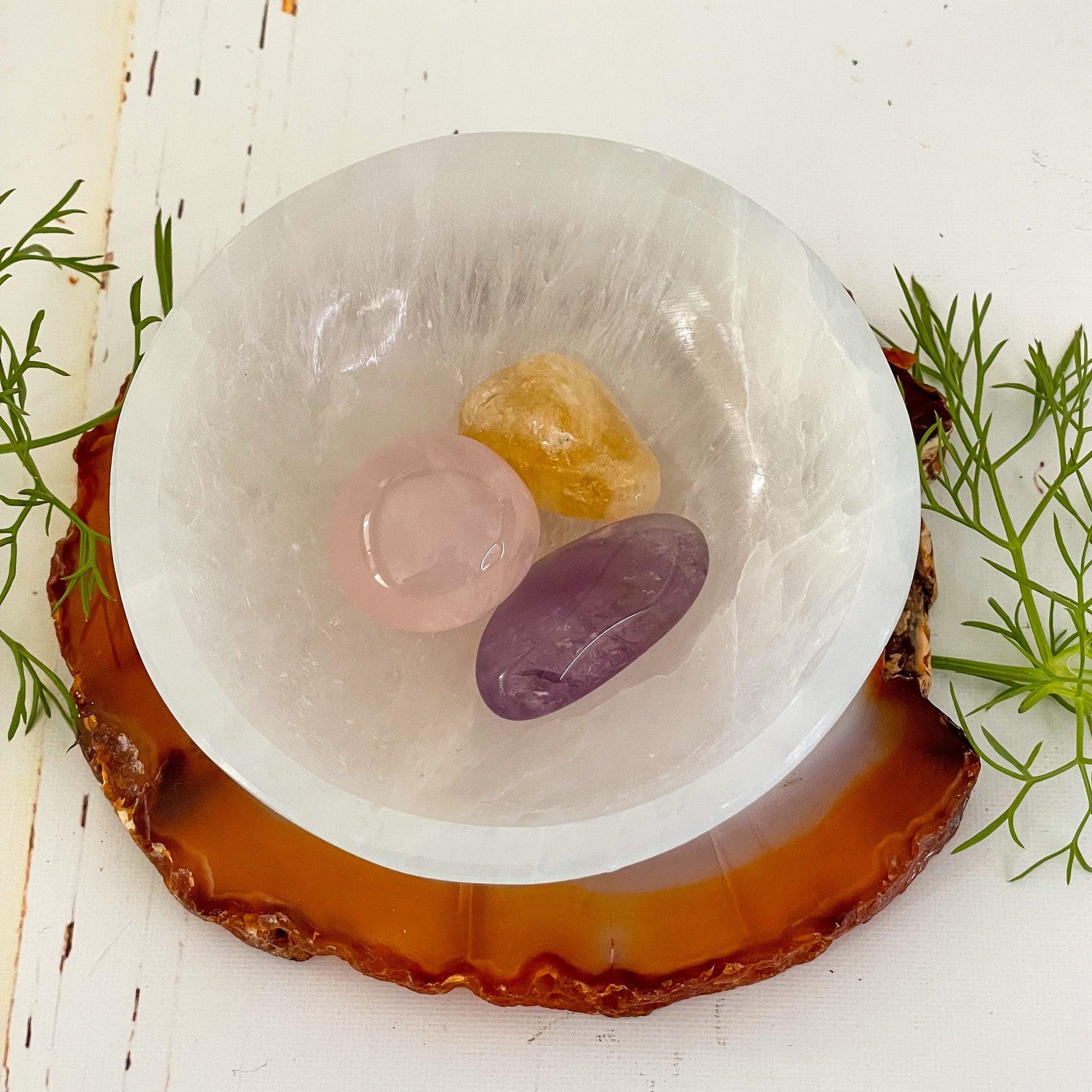 Selenite Bowl - Intuitively Chosen-Happily Zen
