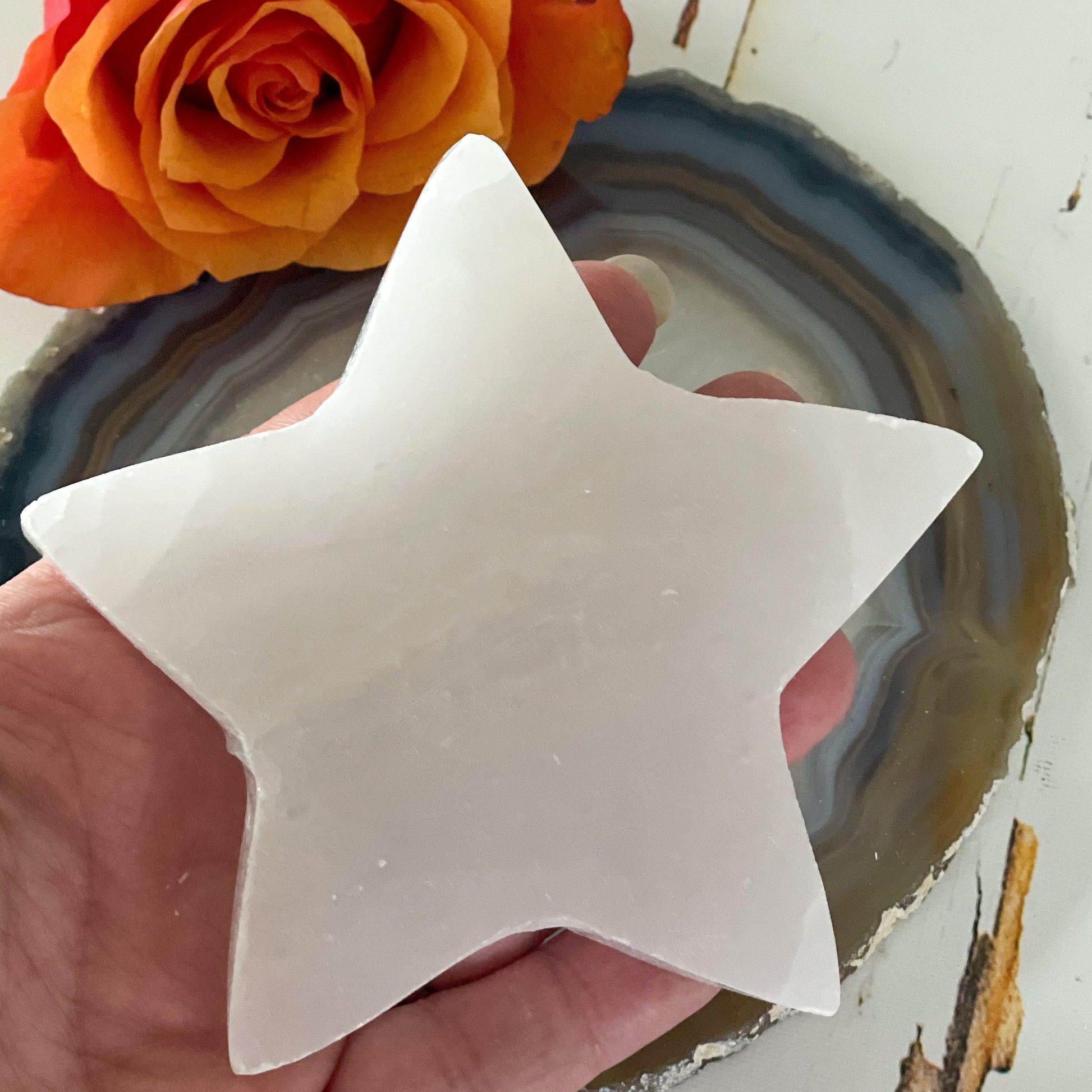 Selenite Star - Intuitively Chosen-Happily Zen