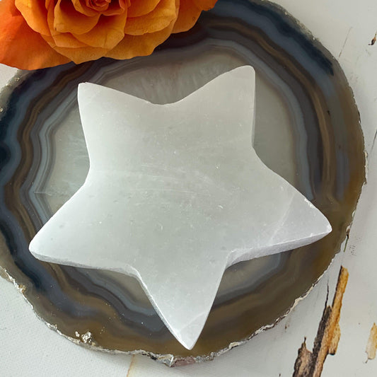 Selenite Star - Intuitively Chosen-Happily Zen