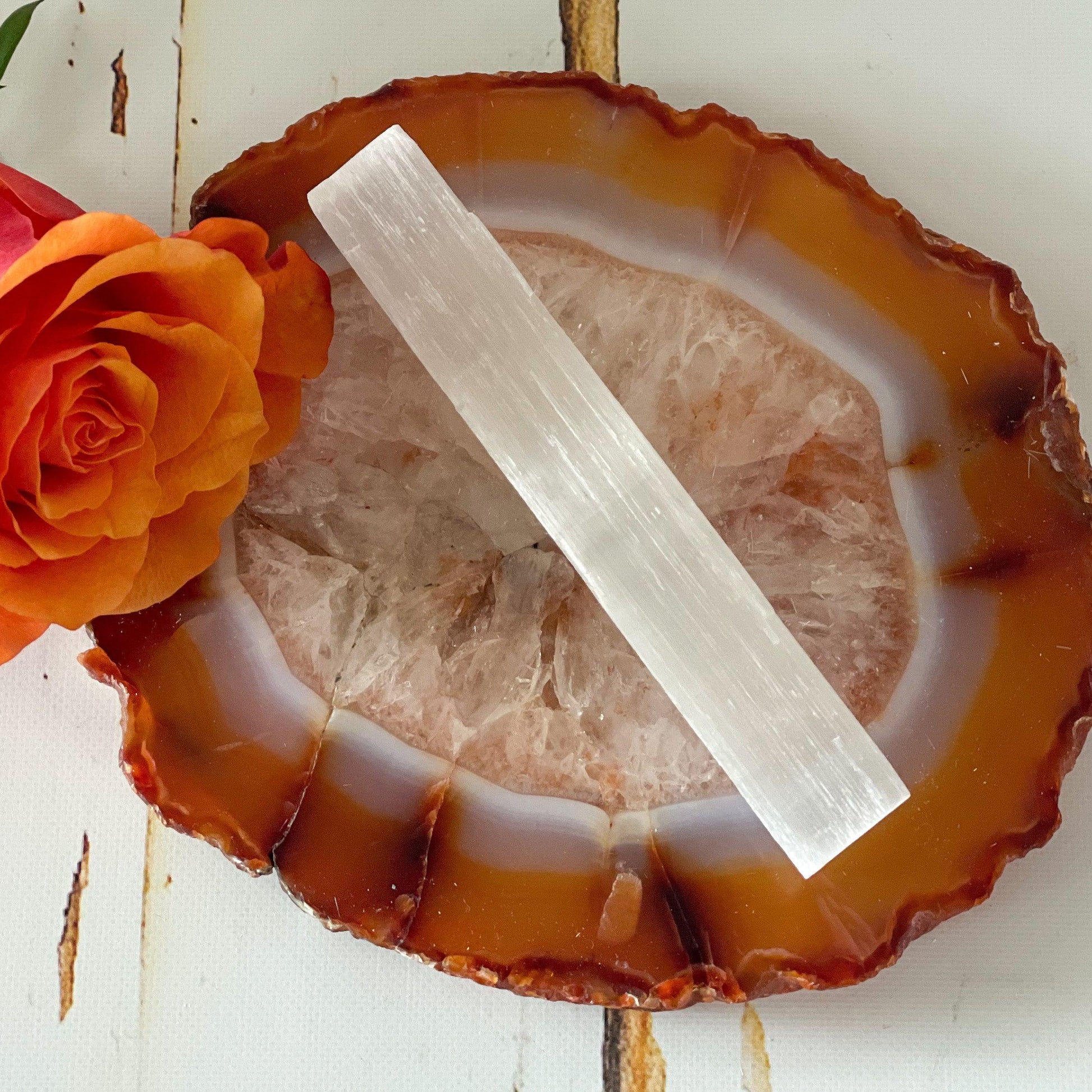Selenite Wand-Happily Zen