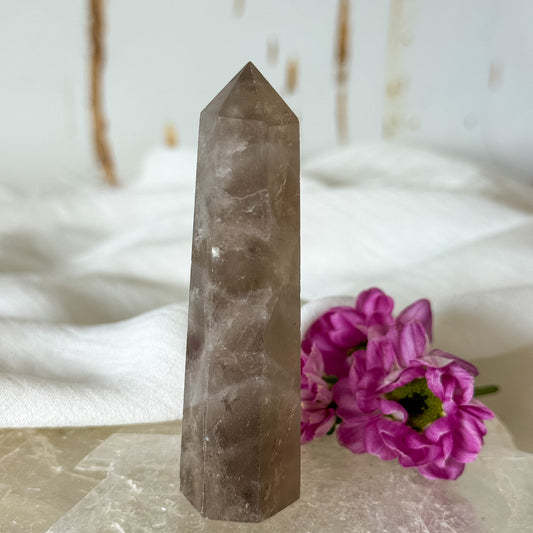 Smokey Quartz Tower #1340-Happily Zen