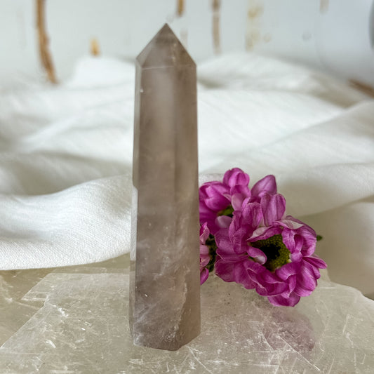 Smokey Quartz Tower #1342-Happily Zen