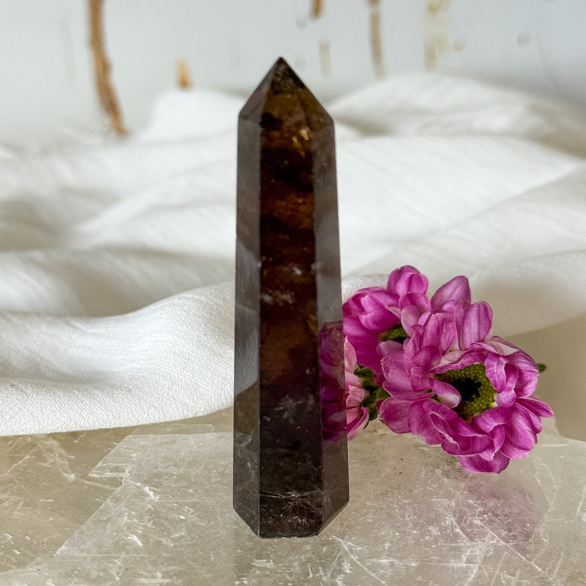 Smokey Quartz Tower #1343-Happily Zen