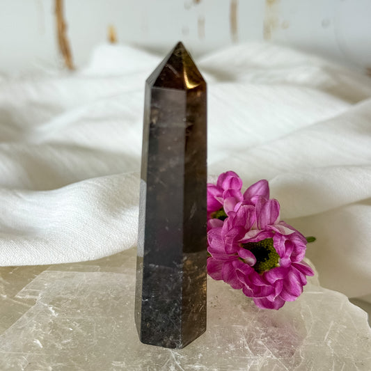Smokey Quartz Tower #1343-Happily Zen