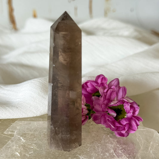 Smokey Quartz Tower #1344-Happily Zen