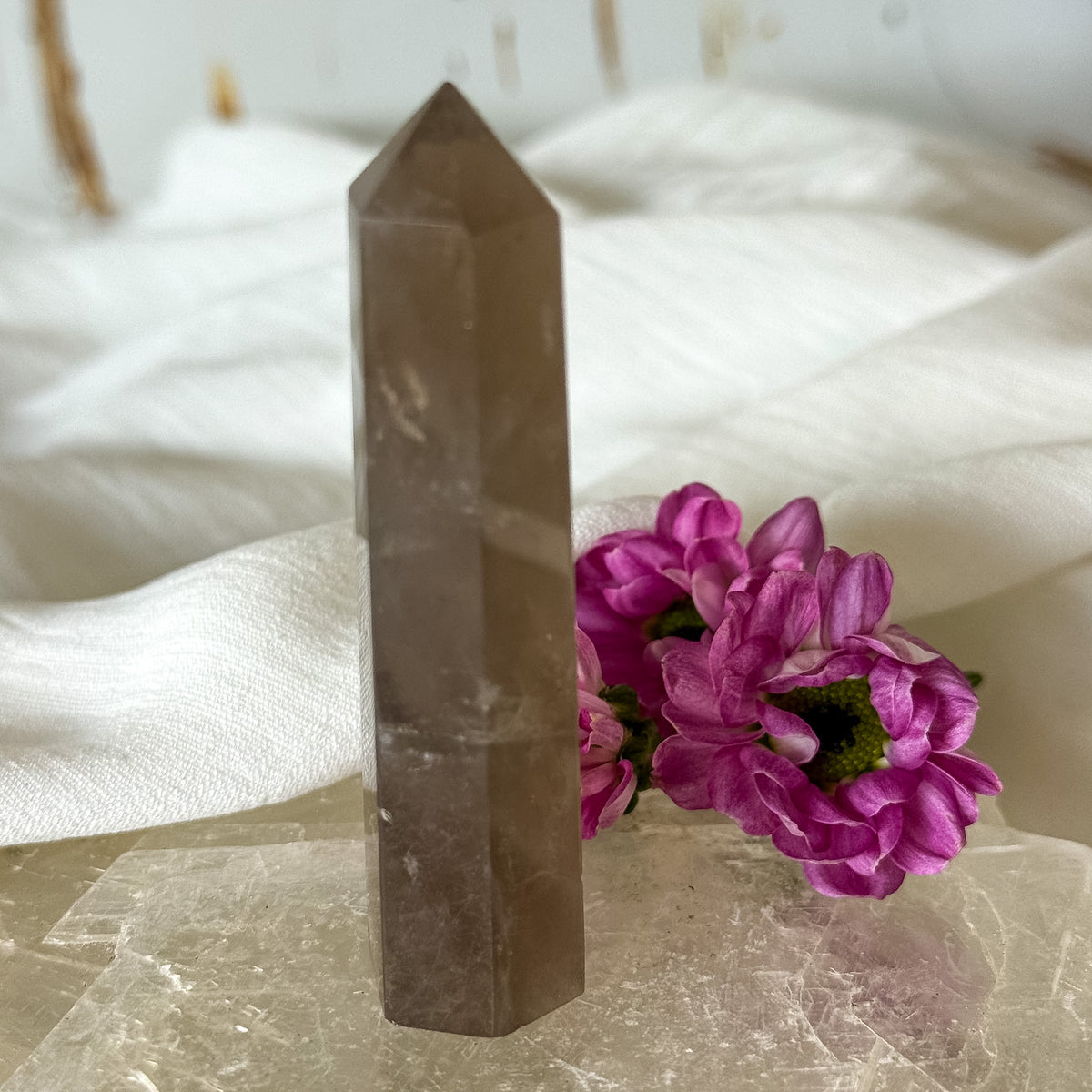 Smokey Quartz Tower #1346-Happily Zen