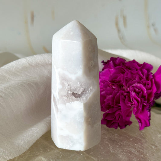Snow Agate Tower #1020-Happily Zen