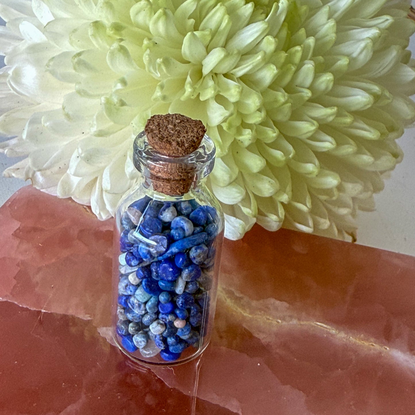 Sodalite Crystal Chip Bottle #1386-Happily Zen