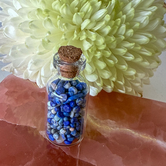 Sodalite Crystal Chip Bottle #1386-Happily Zen