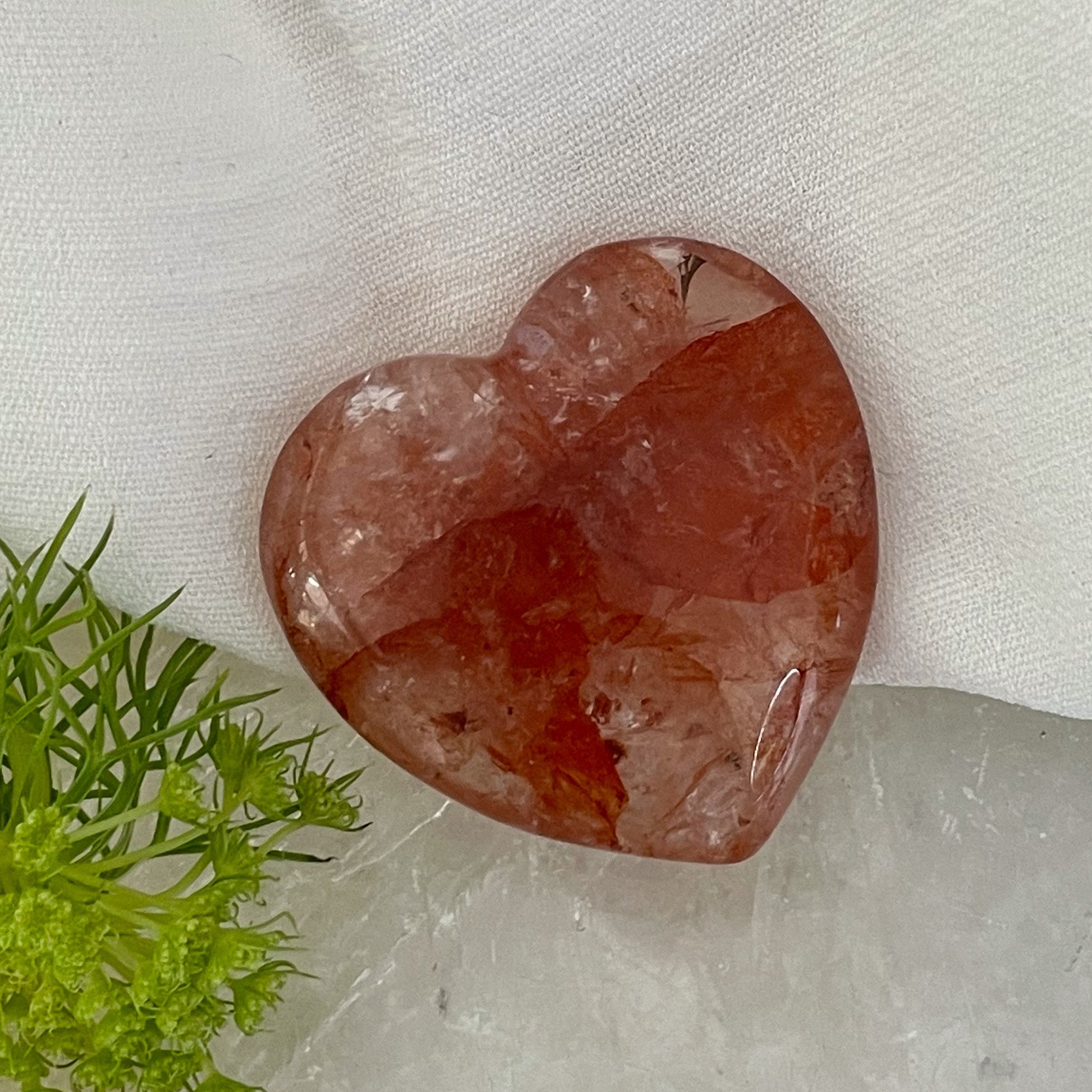 Strawberry Quartz Heart #472-Happily Zen