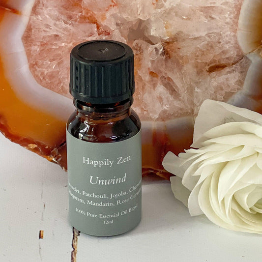 Unwind Essential Oil Blend (12ml)-Happily Zen